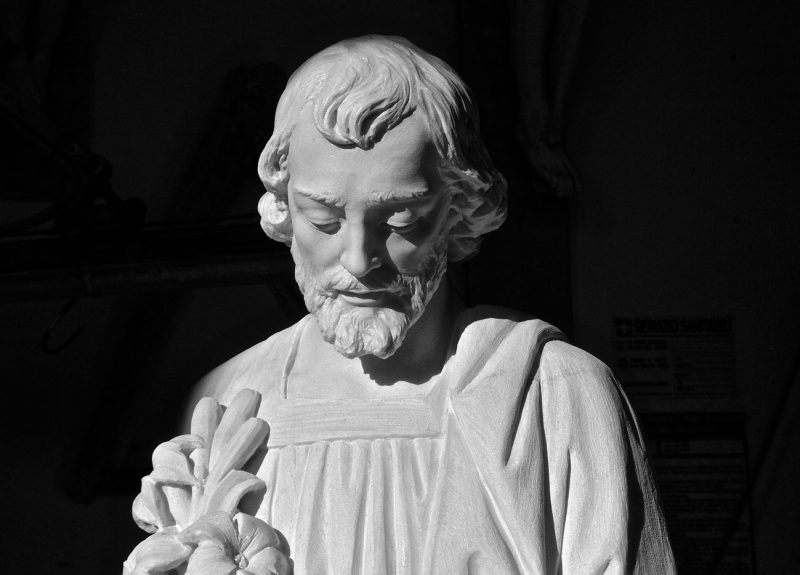 statua in marmo san giuseppe